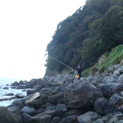 投げ釣り：静岡県伊東市でカワハギ釣り