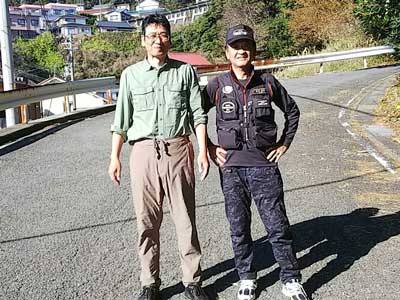 千本松公園駐車場にて